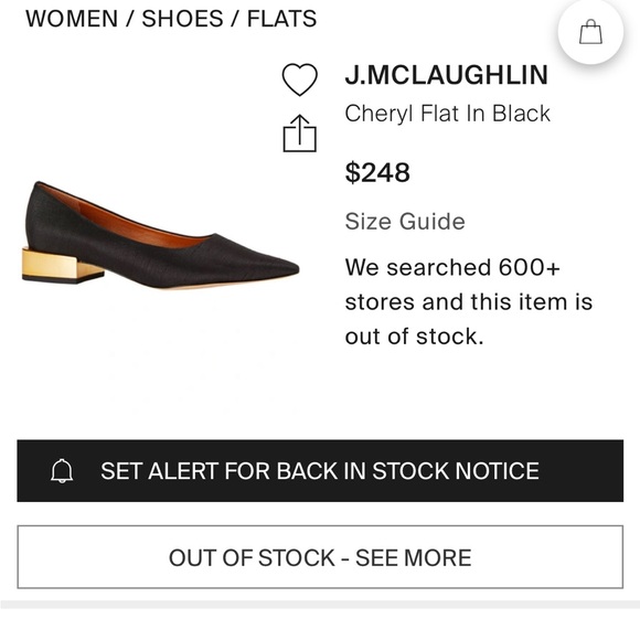 J.Mclaughlin Cheryl Flats in Black - Picture 4 of 4